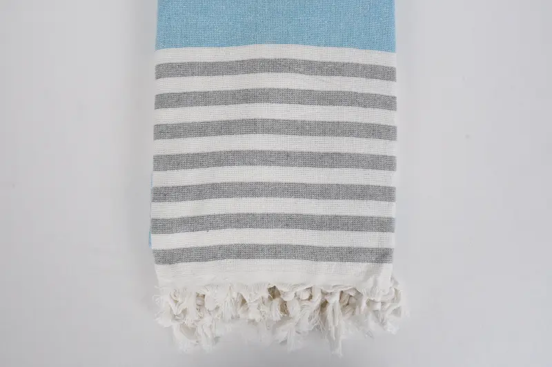 Turkish beach towel, Bachelorette Party Favors Beach, Lightweight Turkish towel, 68x36 Cotton Striped Terry Towel, Bachelorette Party Decorations - 3