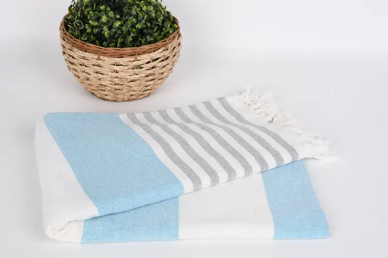 Turkish beach towel, Bachelorette Party Favors Beach, Lightweight Turkish towel, 68x36 Cotton Striped Terry Towel, Bachelorette Party Decorations - 4