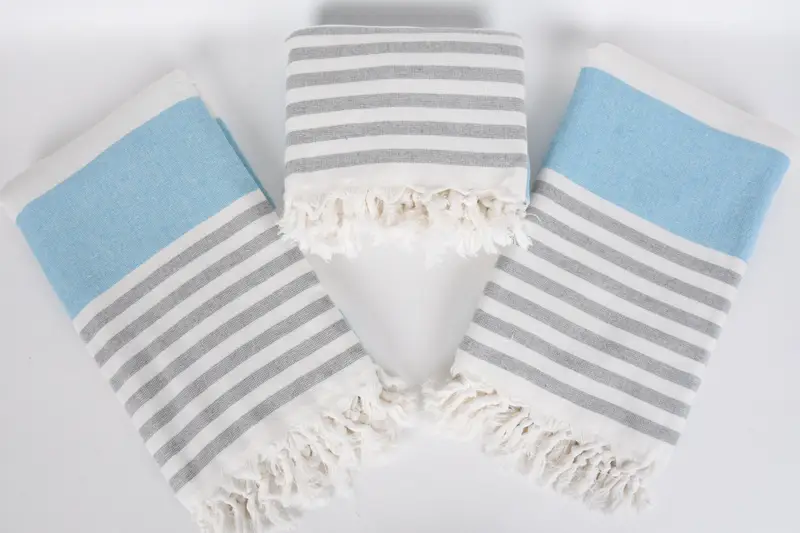 Turkish beach towel, Bachelorette Party Favors Beach, Lightweight Turkish towel, 68x36 Cotton Striped Terry Towel, Bachelorette Party Decorations - 6