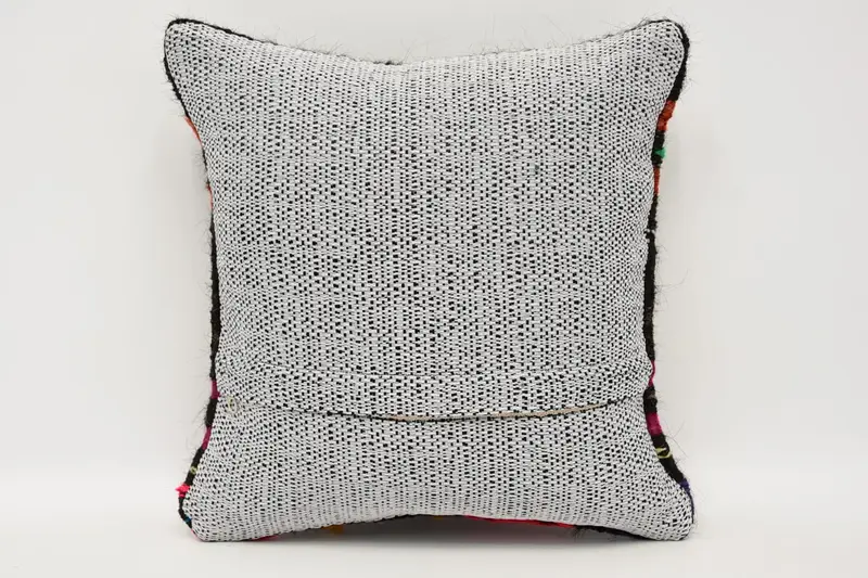 Home Decor Pillow, Pillow Case, Handmade Kilim Cushion, Turkish Rugs Cushion Case, Antique Pillows, 12x12 Brown Cushion Cover, Southwestern Cushion - 6