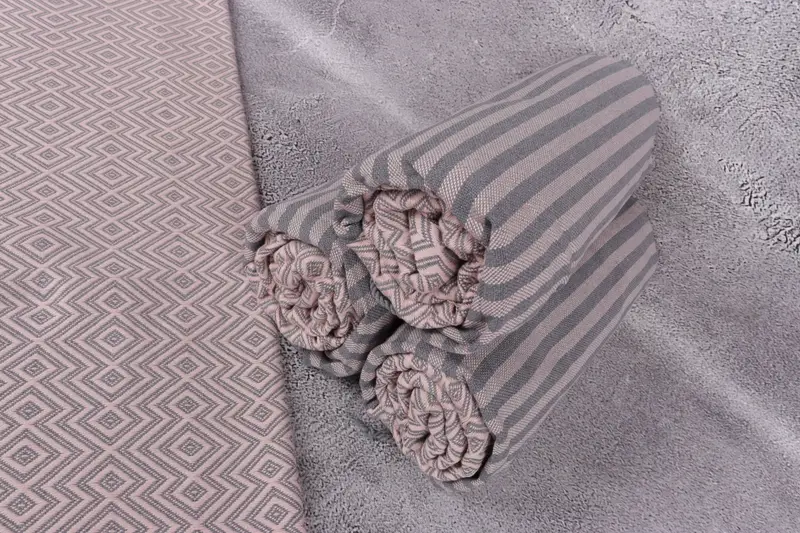 Scarf Towel, Cute Beach Towel, Organic towel, Family Gift Basket, Bachelorette Party Gifts, Bride Gift, Sand-free towel, 70x40 Cotton Diamond Towel - 8