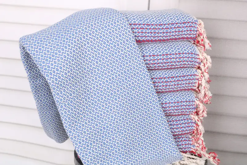 Bachelorette Party Favors Diamond Towel, Blue Cotton, 40x71 Inches