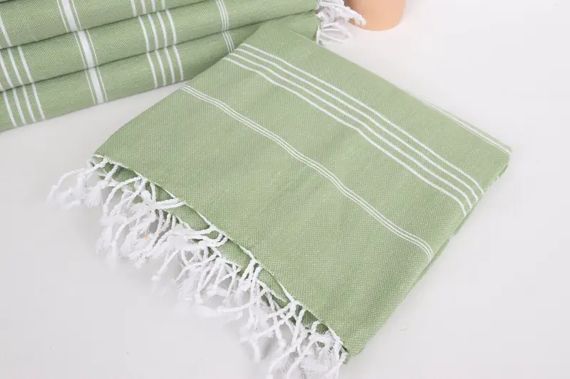 Bedspread, First Wedding Anniversary Gift, Wedding Gift For Bride, Custom Wedding Gifts, 88x64 Cotton Striped Towel, Organic Throw, Turkish Blanket - 5