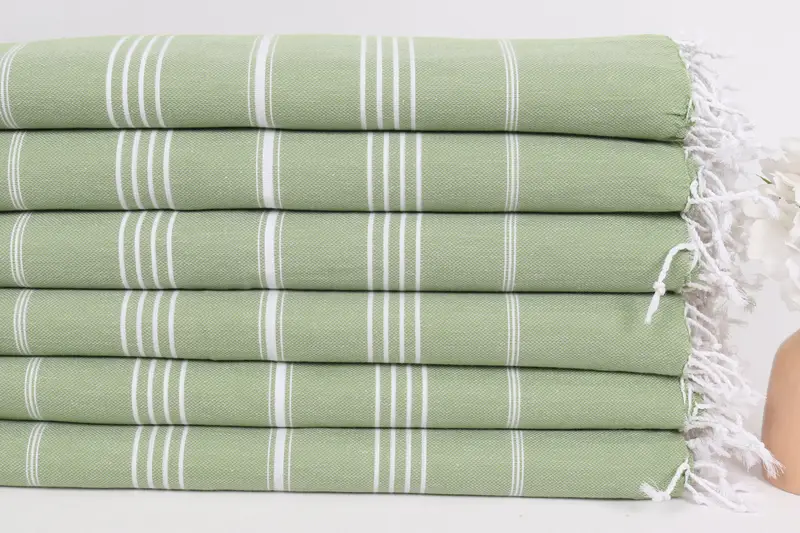 Bedspread, First Wedding Anniversary Gift, Wedding Gift For Bride, Custom Wedding Gifts, 88x64 Cotton Striped Towel, Organic Throw, Turkish Blanket - 3