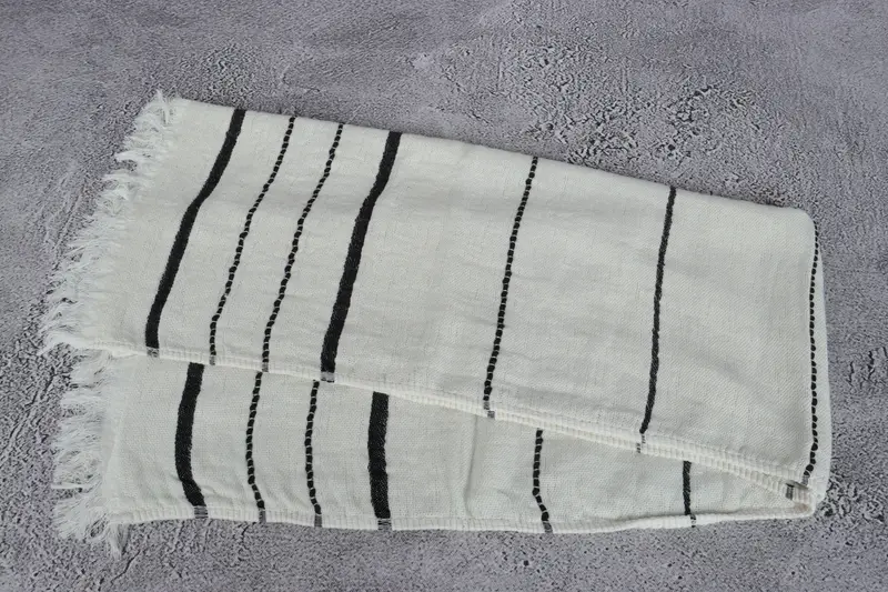 Turkish Towel Hand Towel, 36x18 Cotton Striped Towel, Monogram Kitchen Towel, Personalized Dish Towel, Personalize Gift, Custom Turkish Towel - 6