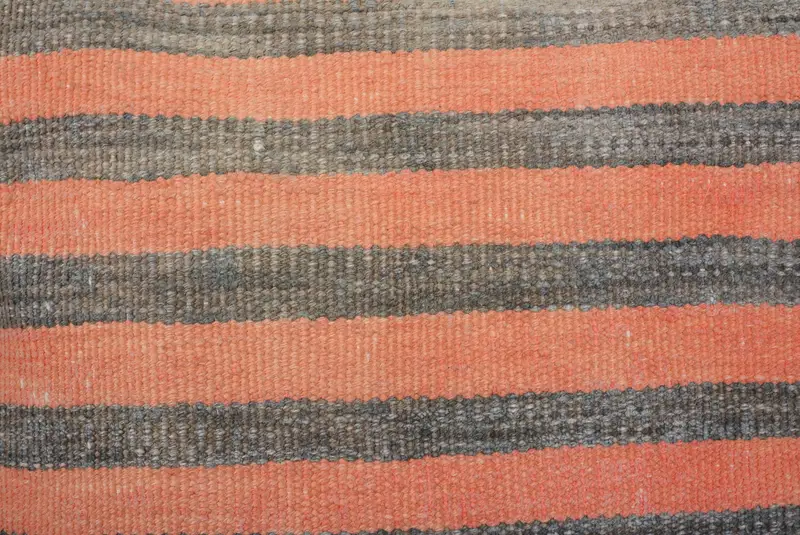 Vintage Kilim Pillow, 14x14 Orange Pillow Sham, Cotton Pillow Cover, Antique Pillows, Cushion, Crochet Pattern Cushion Case, Kilim Pillow - 3