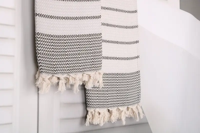 Quick-Dry Beach Towel, Embroidered Towel, Spa Gift Towel, Travel towel, Beach Towel Monogram, Welcome Wedding Gift, 80x40 Cotton Diamond Towel - 8