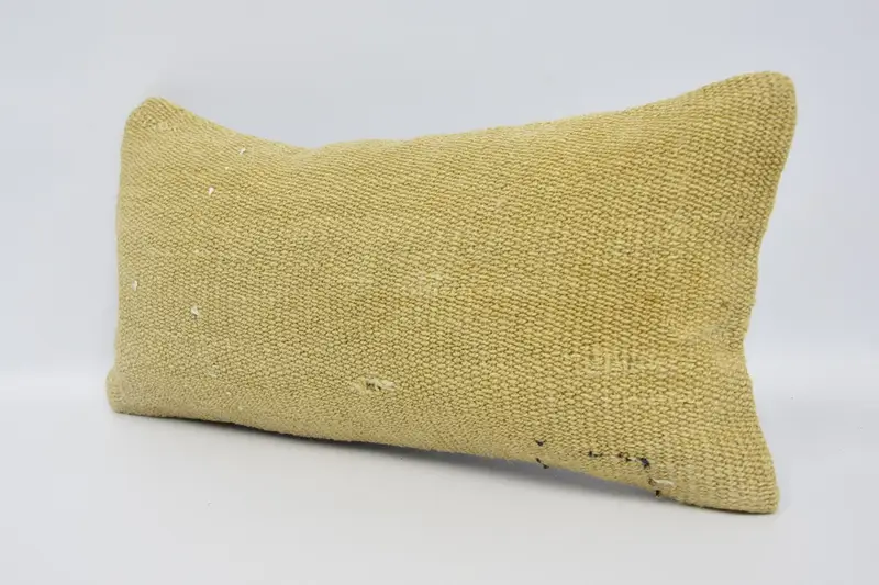 Pillow, 8x16 Beige Cushion Case, Kilim Pillow Cover, Handwoven Pillow, Patio Cushion Cover, Gift Pillow, Kilim Rug Pillow Sham, Boho Pillow - 4