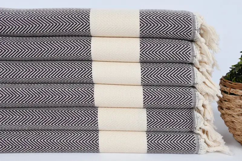 Monogram yemek havlu, Bachelorette havlu, mutfak havlu, düğün iyilik, spa havlu, 36x18 pamuklu balıksırtı havlu, Türk havlu el havlu - 2