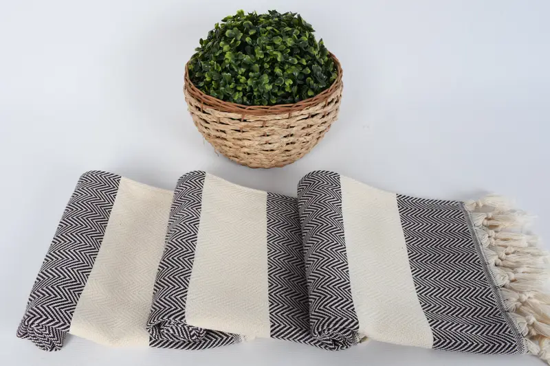 Monogram yemek havlu, Bachelorette havlu, mutfak havlu, düğün iyilik, spa havlu, 36x18 pamuklu balıksırtı havlu, Türk havlu el havlu - 8