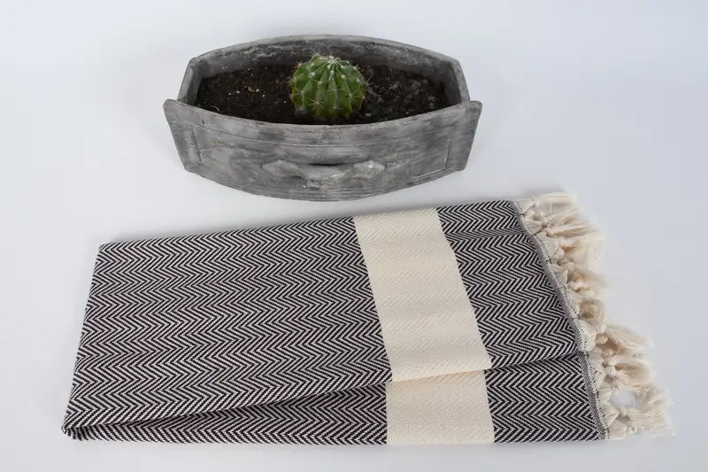 Monogram yemek havlu, Bachelorette havlu, mutfak havlu, düğün iyilik, spa havlu, 36x18 pamuklu balıksırtı havlu, Türk havlu el havlu - 4