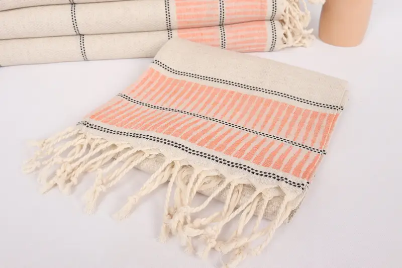 Personalized Kitchen Towel, Monogram Turkish Bath Towel, Monogram Dish Towel, Personalized Dish Towel, 40x20 Linen Striped Towel, Bridesmaid Gifts - 5