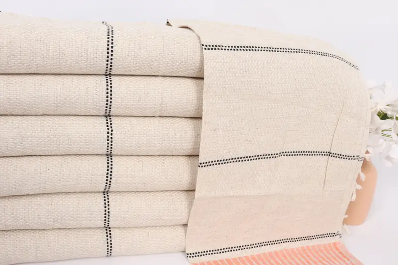 Personalized Kitchen Towel, Monogram Turkish Bath Towel, Monogram Dish Towel, Personalized Dish Towel, 40x20 Linen Striped Towel, Bridesmaid Gifts - 2