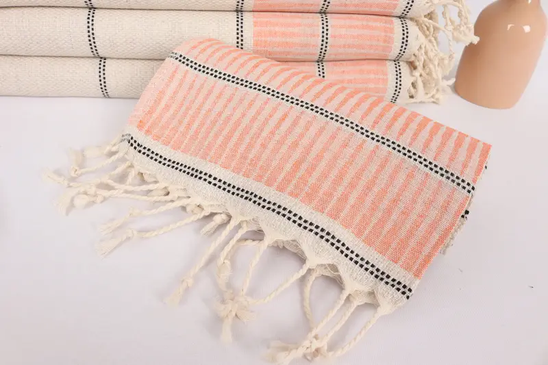 Personalized Kitchen Towel, Monogram Turkish Bath Towel, Monogram Dish Towel, Personalized Dish Towel, 40x20 Linen Striped Towel, Bridesmaid Gifts - 4