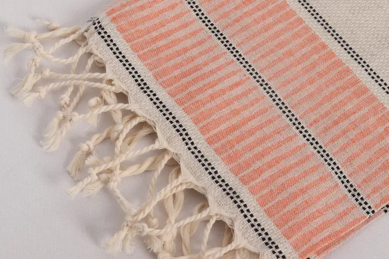 Personalized Kitchen Towel, Monogram Turkish Bath Towel, Monogram Dish Towel, Personalized Dish Towel, 40x20 Linen Striped Towel, Bridesmaid Gifts - 7