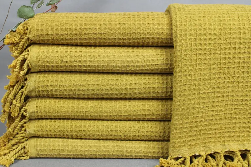 Monogrammed Beach Towel Turkish Cotton Beige, 36x67 Inches