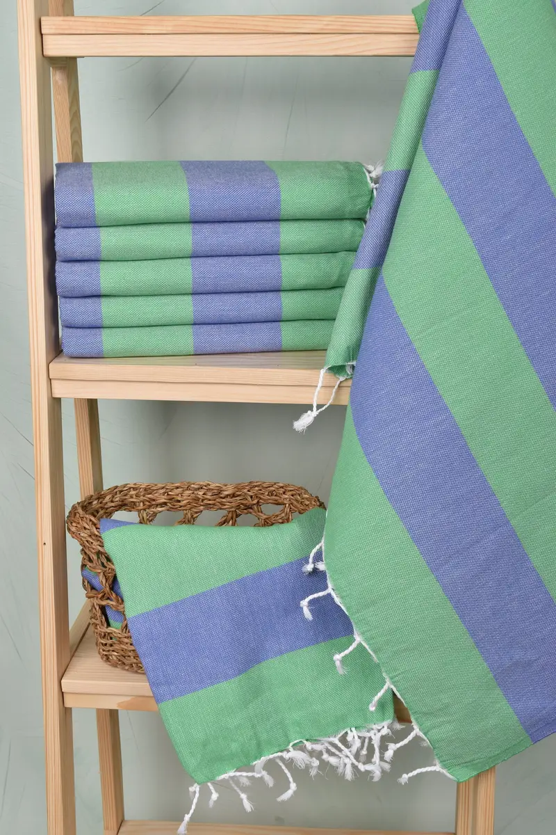 70x40 Cotton Striped Towel, Organic towel, Bachelorette Party Gifts, Best Beach Towel, Bridesmaid Proposal Gift, Travel Towel, Quick-dry towel - 3