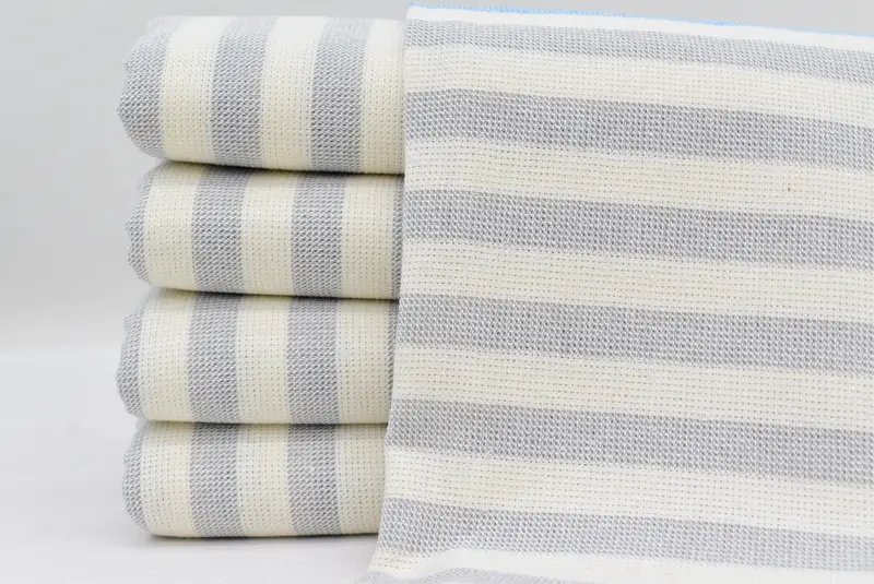 Turkish Tea Towel, 36x18 Cotton Striped Terry Towel, Gift For Her, Personalized Gifts, Gift Towel, Turkish Towel Hand Towel, Custom Wedding Gifts - 2
