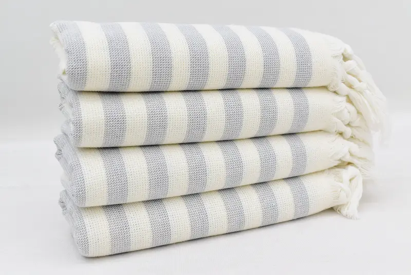 Turkish Tea Towel, 36x18 Cotton Striped Terry Towel, Gift For Her, Personalized Gifts, Gift Towel, Turkish Towel Hand Towel, Custom Wedding Gifts - 3