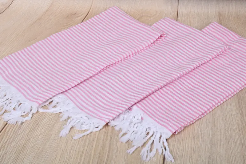 Monogrammed Turkish Towel, 68x36 Cotton Striped Towel, Turkish beach towel, Bridal Shower Favors, Gym Towel, Summer Gift, Best Friend Christmas Gift - 6