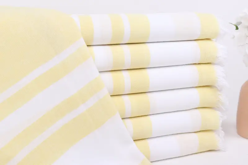 Summer Towel, Yoga Towel, Bridesmaid Gifts, Custom Towel Beach, Personalized Towel, 68x36 Cotton Striped Towel, Bachelorette Gifts, Bachelor Gift - 1