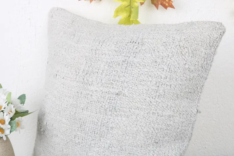 Gift Pillow, 16x16 White Pillow Cover, Cushion, Ottoman Cushion Cover, Interior Designer Pillow, Accent Throw Pillow, Boho Pillow - 5