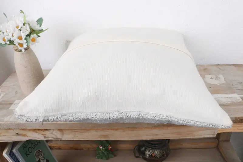 Gift Pillow, 16x16 White Pillow Cover, Cushion, Ottoman Cushion Cover, Interior Designer Pillow, Accent Throw Pillow, Boho Pillow - 7