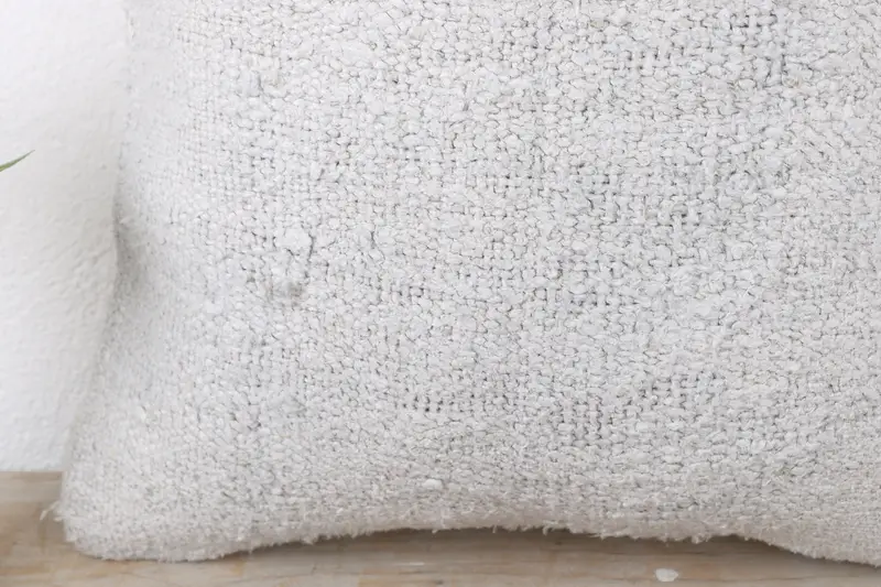 Gift Pillow, 16x16 White Pillow Cover, Cushion, Ottoman Cushion Cover, Interior Designer Pillow, Accent Throw Pillow, Boho Pillow - 3