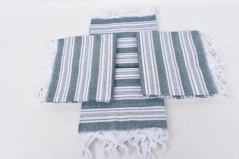 Luxury Turkish Bath Towel, Turkish towel, Pool Towels, Yoga Towel, Valentines Gift, Embroidered Towel, Gift For Her, 70x40 Cotton Striped Towel - 6