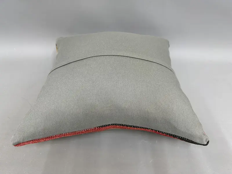 18x18 Red Pillow Cover, Decorative Throw Pillow Sham, Pillow Case, Kilim Cushion Sham, Turkish Kilim Pillow, Turkish Pillow, Ottoman Cushion Case - 7