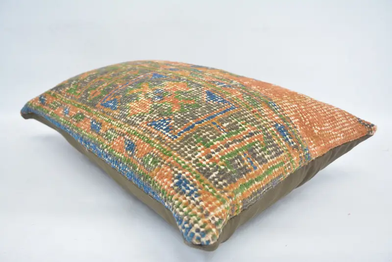 Gift Pillow, Cushion Case, Throw Kilim Pillow, 16x24 Red Cushion Case, Morroccon Kilim Cushion Cushion Cover, Vintage Pillow, Floor Pillow Cover - 6