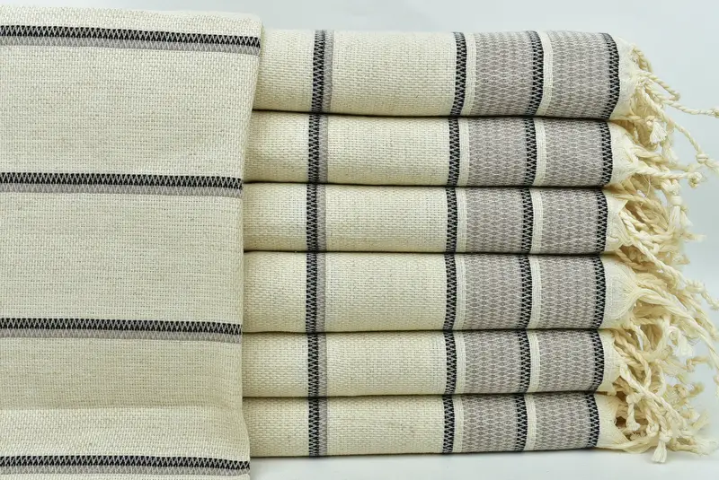 Bachelor Towel, Xmas Gifts, Monogram Tea Towel, 40x20 Linen Striped Towel, Turkish Tea Towel, Gift For Him, Wedding Gift, Turkish Towel Hand Towel - 1