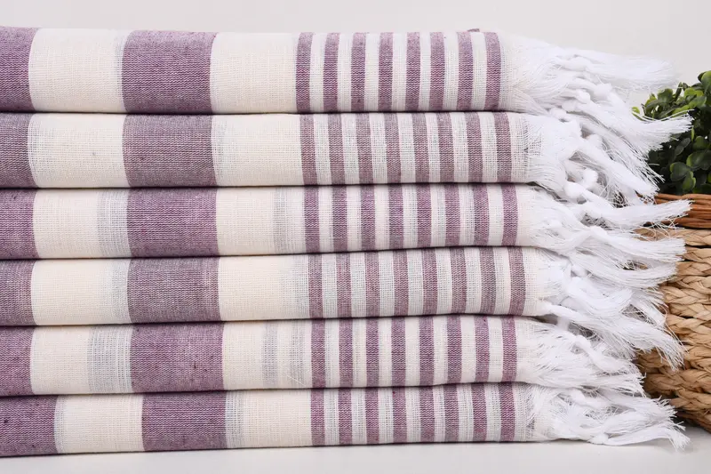 Boyfriend Christmas Gift, 68x36 Cotton Striped Towel, Bachelorette Party Gifts, Peshtemal Towel, Cotton towel, Spa Towel, Personalized Wedding Gift - 2