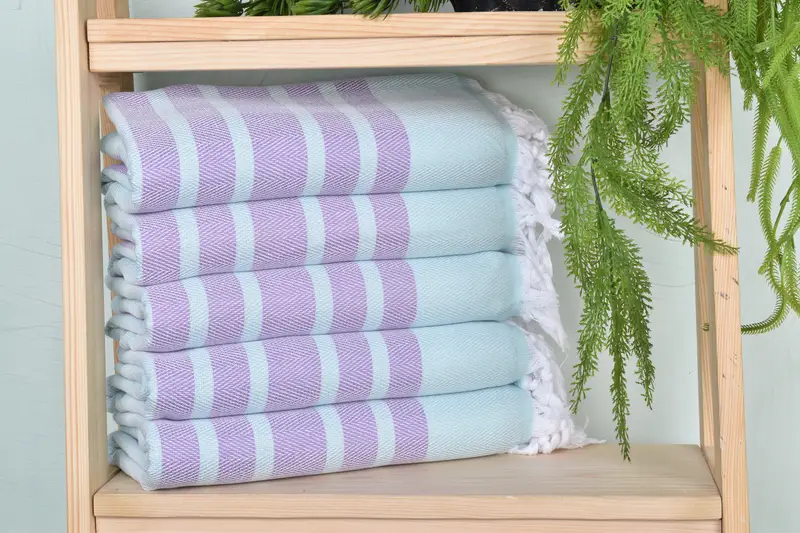 Miami Bachelorette Party Favors, 68x36 Cotton Chevron Towel, Personalized Bridesmaid Gift, Gift For Best Friend, Monogram Beach Towel, Fouta towel - 1