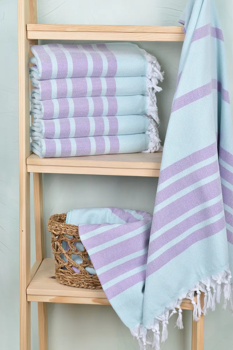 Miami Bachelorette Party Favors, 68x36 Cotton Chevron Towel, Personalized Bridesmaid Gift, Gift For Best Friend, Monogram Beach Towel, Fouta towel - 3