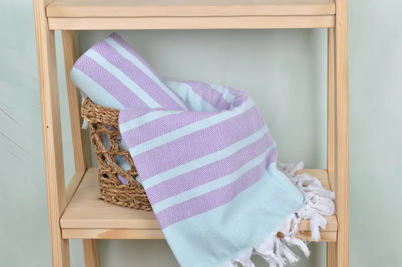 Miami Bachelorette Party Favors, 68x36 Cotton Chevron Towel, Personalized Bridesmaid Gift, Gift For Best Friend, Monogram Beach Towel, Fouta towel - 4