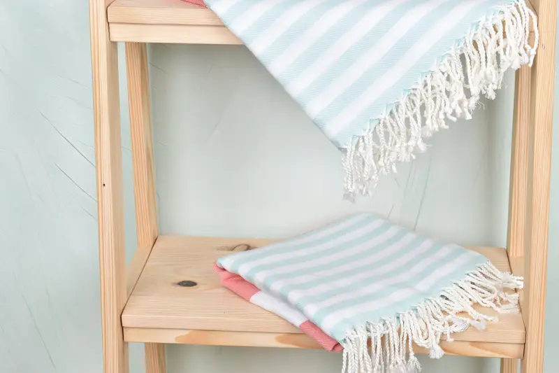Strandtuch, 70x40 Baumwollstreifentuch, Monogramm Beachhandtuch, Gästehandtuch, Schaltuch, Brautdusche Gunst, Baumwolltuch, Junggeselle Party Geschenke - 5