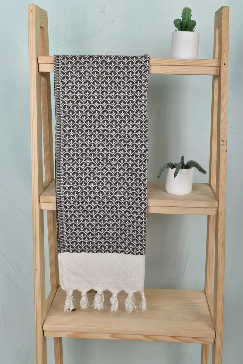 Christmas Hand Towel, Personalized Hand Towel, 34x18 Cotton Floral Design Towel, Handmade Gift, Gym Towel, Bridesmaid Gifts, Monogrammed Hand Towel - 8