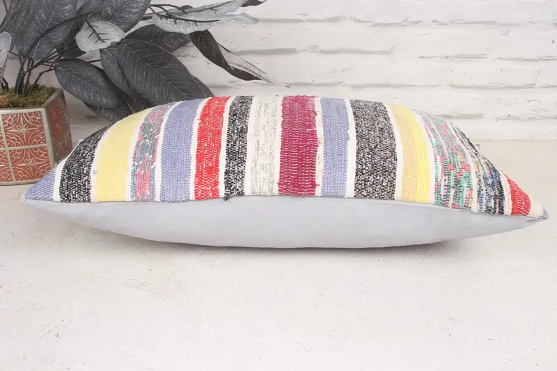Interior Designer Pillow, Vintage Kilim Pillow, Gift Pillow, 12x20 White Cushion, Pillow Case, Decorative Cushion Cover, Pet Pillow Sham - 5