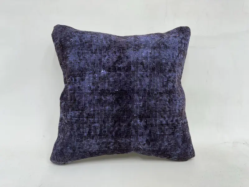 Funda de cojín de sillón, cubierta de cojín de pastel, cojín morado 20x20, cubierta de almohada, almohada boho, cubierta de almohada de kilim, almohada para sofá - 1