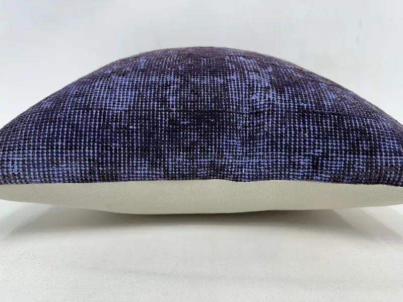 Funda de cojín de sillón, cubierta de cojín de pastel, cojín morado 20x20, cubierta de almohada, almohada boho, cubierta de almohada de kilim, almohada para sofá - 5