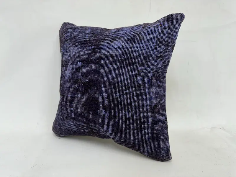 Funda de cojín de sillón, cubierta de cojín de pastel, cojín morado 20x20, cubierta de almohada, almohada boho, cubierta de almohada de kilim, almohada para sofá - 4