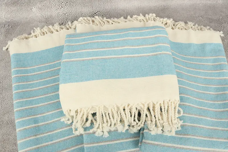 Turkish Bath Towel USA, Pool Towels, Bride Gift, 68x40 Cotton Striped Terry Towel, Cotton towel, Quick-Dry Beach Towel, Personalized Bridesmaid Gift - 4