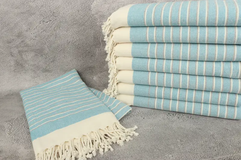 Turkish Bath Towel USA, Pool Towels, Bride Gift, 68x40 Cotton Striped Terry Towel, Cotton towel, Quick-Dry Beach Towel, Personalized Bridesmaid Gift - 2