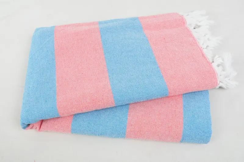 Bridal Shower Favors, 70x36 Cotton Striped Terry Towel, Wedding Anniversary Gift, Turkish Towel USA, Best Friend Gift Ideas, Embroidered Towel - 5