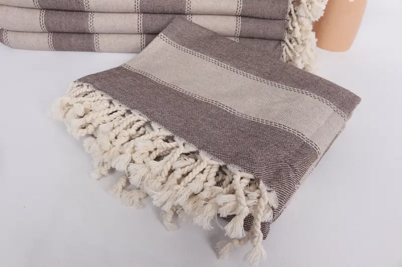 68x36 Cotton Striped Towel, Peshtemal Towel, Wedding Favors, Spa Towel, Wedding Anniversary Gift, Bachelor Gifts, Baby Boy Gift, Best Friend Gift - 5
