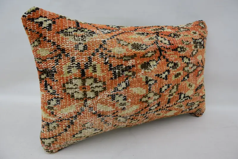 Gift Pillow, 12x20 Red Pillow Cover, Pillow, Sustainable Pillow Sham, Interior Designer Pillow, Ethnic Throw Pillow Sham, Home Decor Pillow - 2