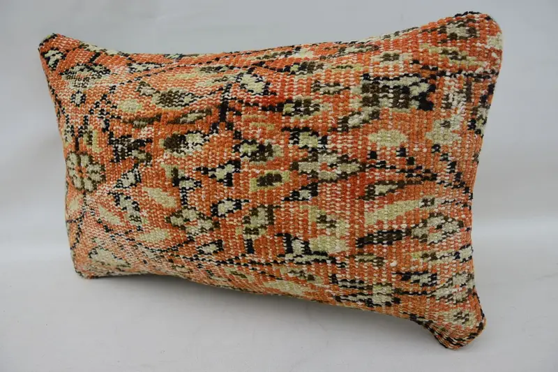 Gift Pillow, 12x20 Red Pillow Cover, Pillow, Sustainable Pillow Sham, Interior Designer Pillow, Ethnic Throw Pillow Sham, Home Decor Pillow - 3