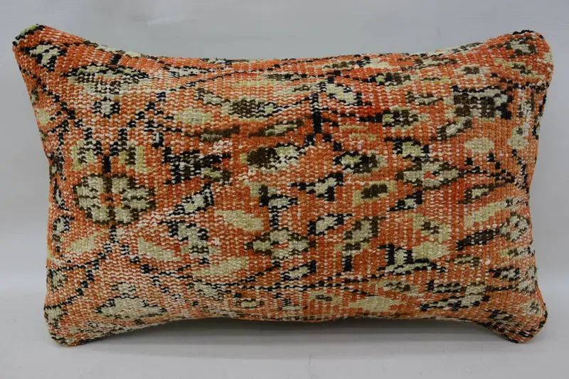 Gift Pillow, 12x20 Red Pillow Cover, Pillow, Sustainable Pillow Sham, Interior Designer Pillow, Ethnic Throw Pillow Sham, Home Decor Pillow - 4