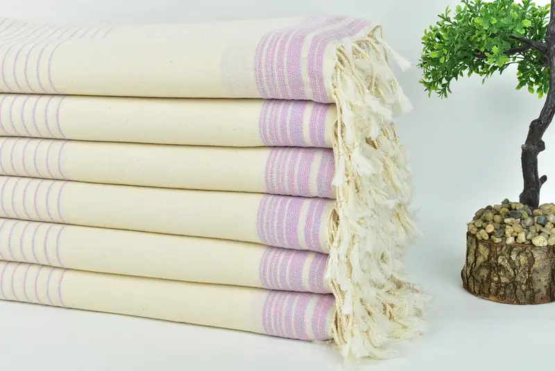 Custom Gift, Peshtemal Towel, Gift Towel, Lightweight towel, Bachelorette Party Decorations, Monogram Turkish Bath Towel, 68x36 Cotton Striped Towel - 3
